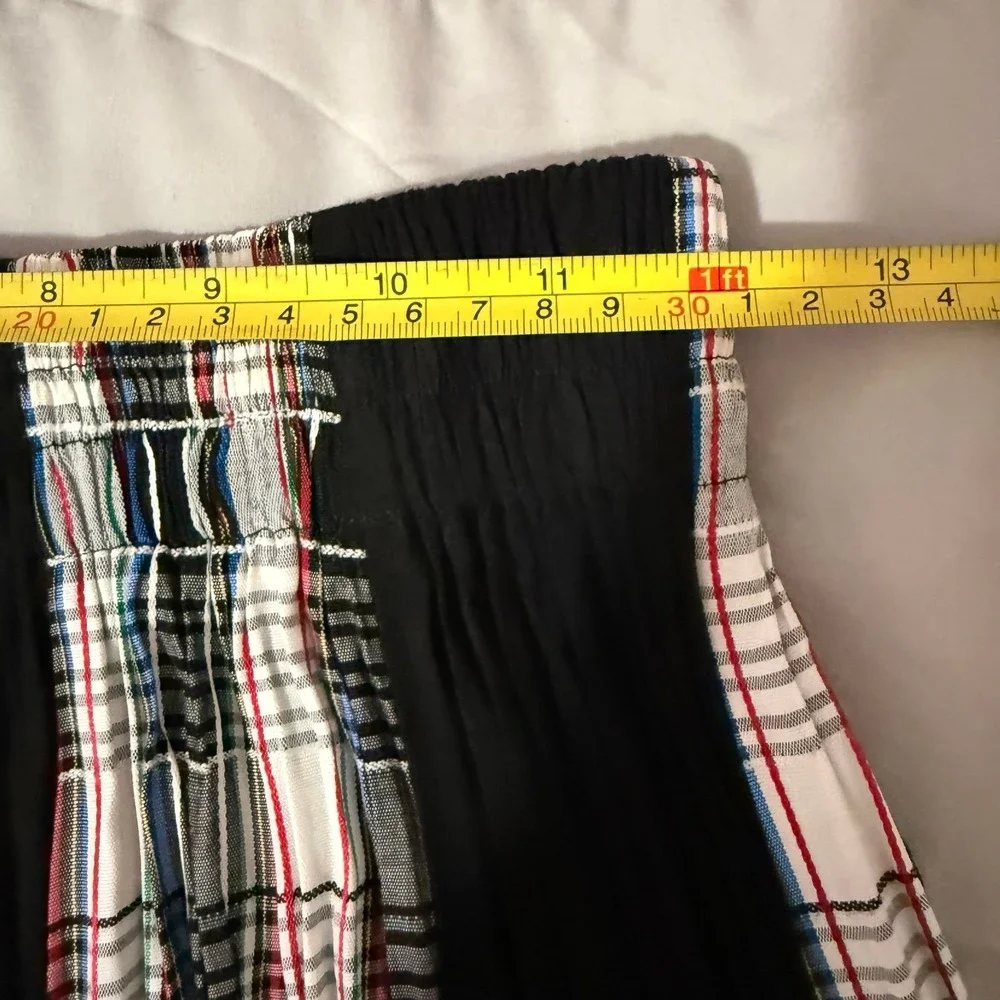 Vintage‎ Longhorn Niver Western Elastic waist Long Maxi skirt size medium plaid